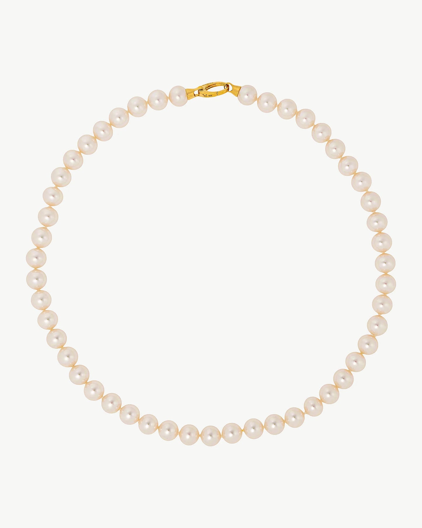 Collar de perla elegante en plata