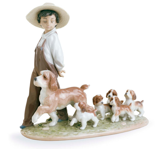 01006828 | Figura niño con perros Mis pequeños exploradores