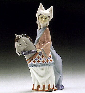 01006113 | NIÑA MEDIEVAL A CABALLO