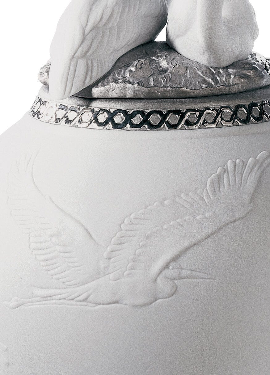 01007052 | Tibor garzas reales. Lustre plata