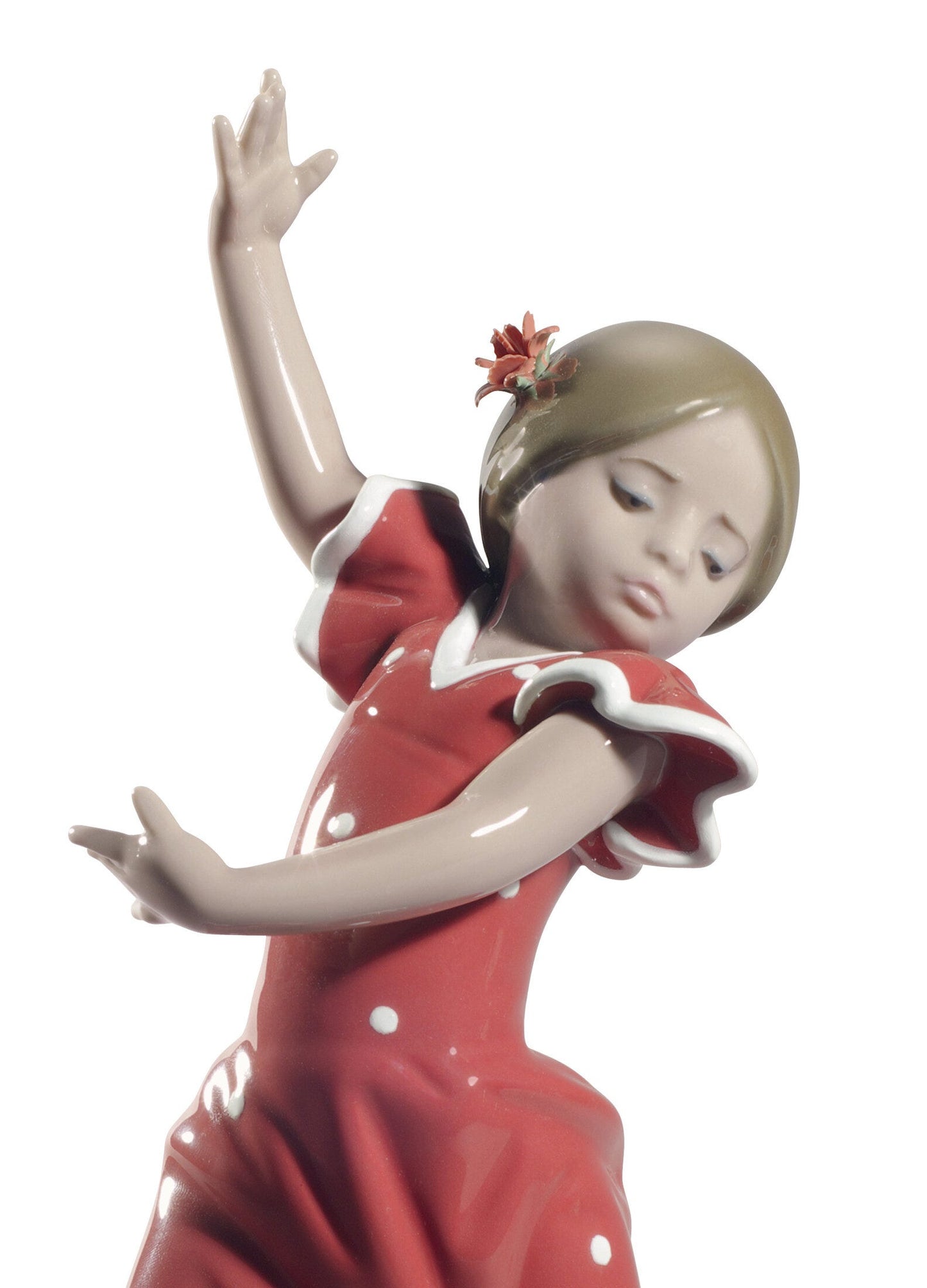 01008746 | Figura Bailaorita con los brazos arriba. Rojo
