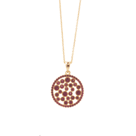Collar de plata con circonitas elegante