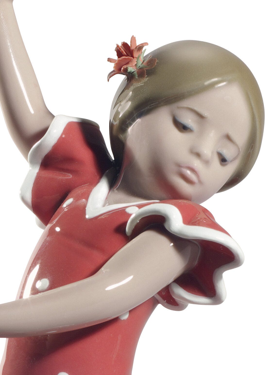 01008746 | Figura Bailaorita con los brazos arriba. Rojo