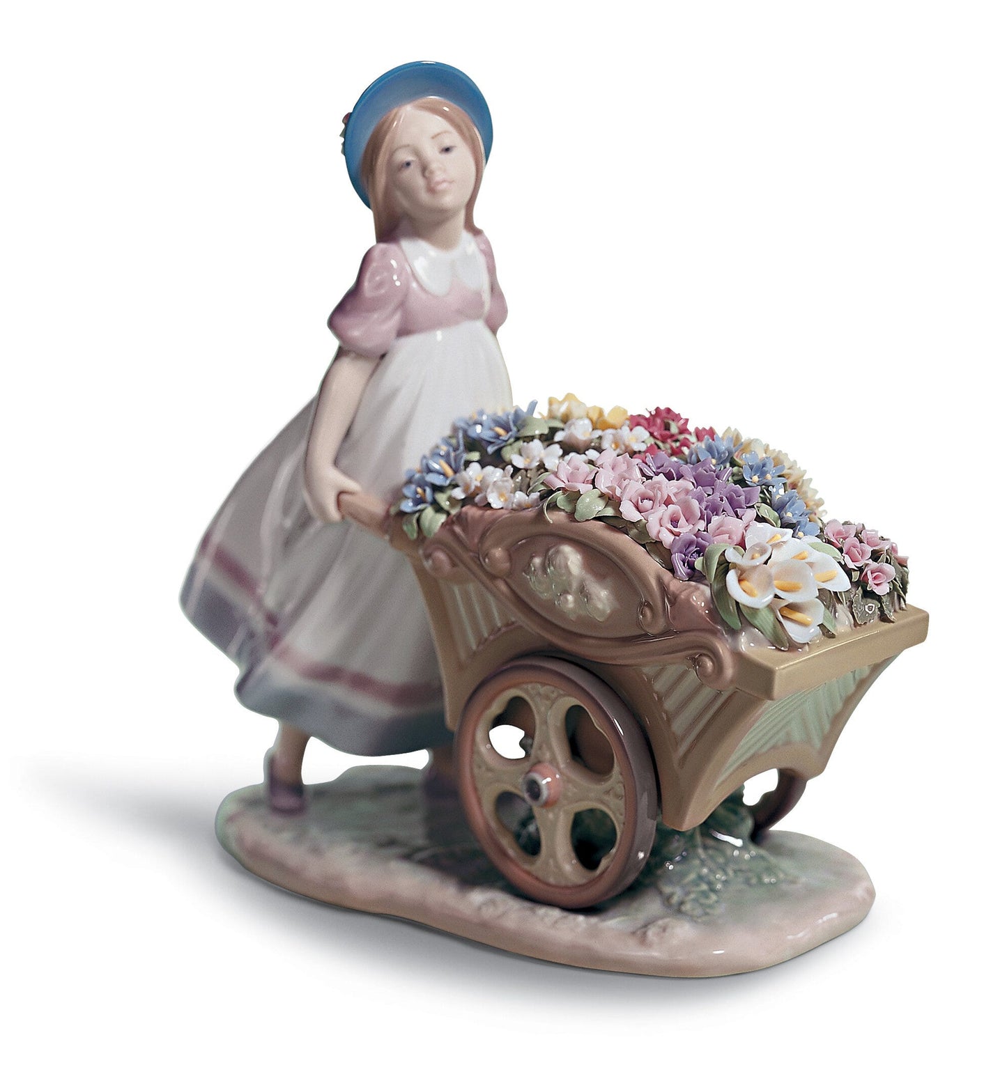 01006521 | Figura niña Con flores al mercado