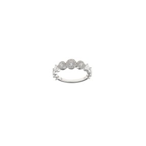Anillo de plata con circonitas