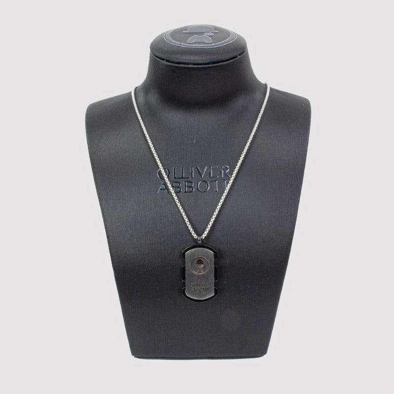Cadena Chapa Militar Acero Negro "Arsenal" | Olliver Abbott