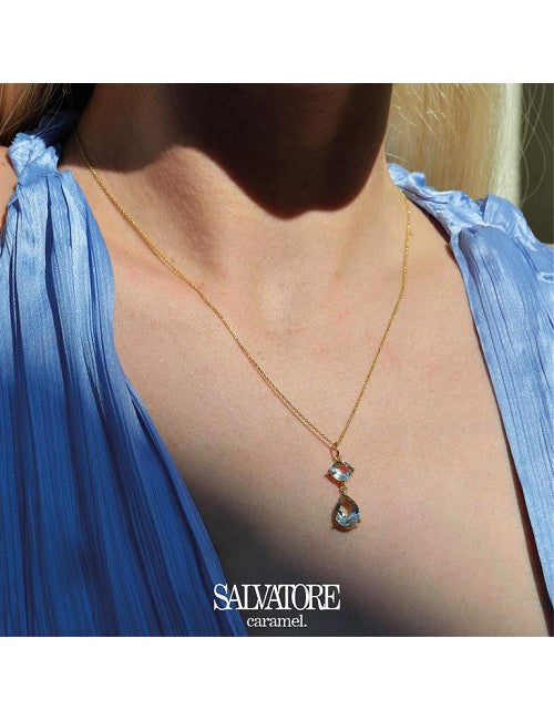 Collar chapado en dorado elegante