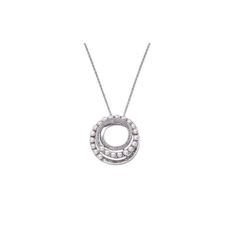 Collar de perla elegante en plata