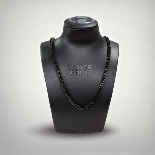 Collar trenzado negro "Southfields" | Olliver Abbott