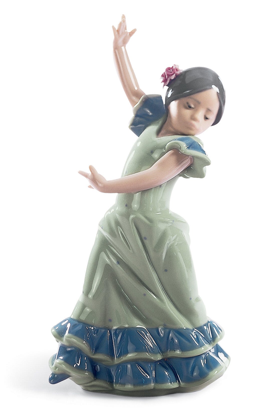 01005192 | Figura Bailaorita con los brazos arriba. Azul