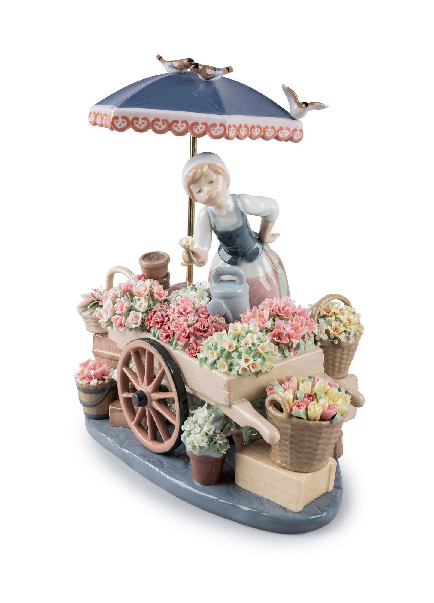 01001454 | Escultura mujer El puesto de flores