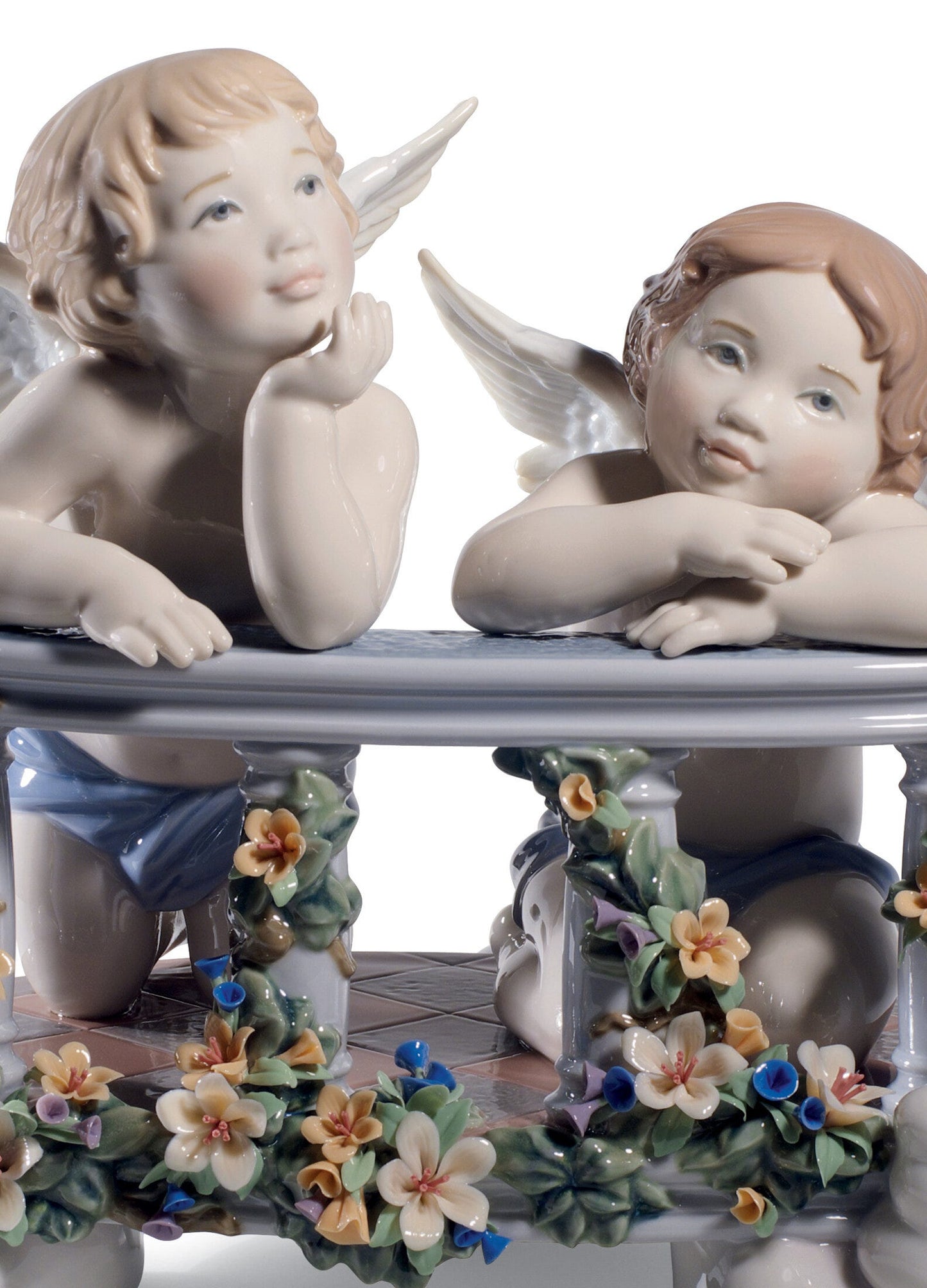 01008590 | Figura pareja ángeles Balcón celestial. Serie limitada