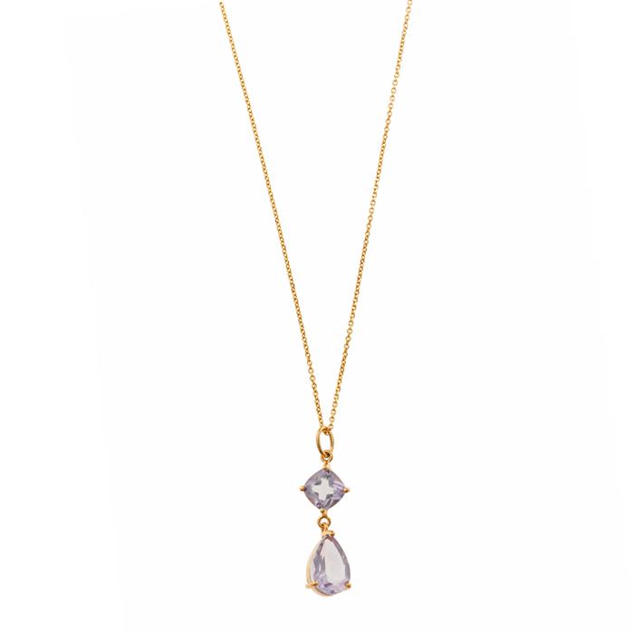 Collar chapado en dorado elegante