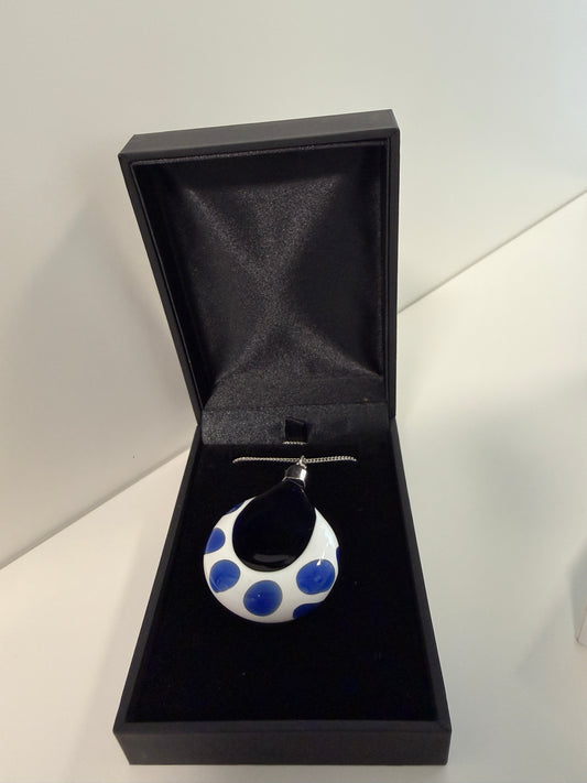 Colgante Lente Luna de Cristal de Borosilicato