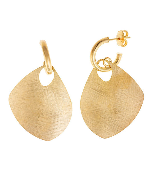 Pendientes chapados en dorado elegantes