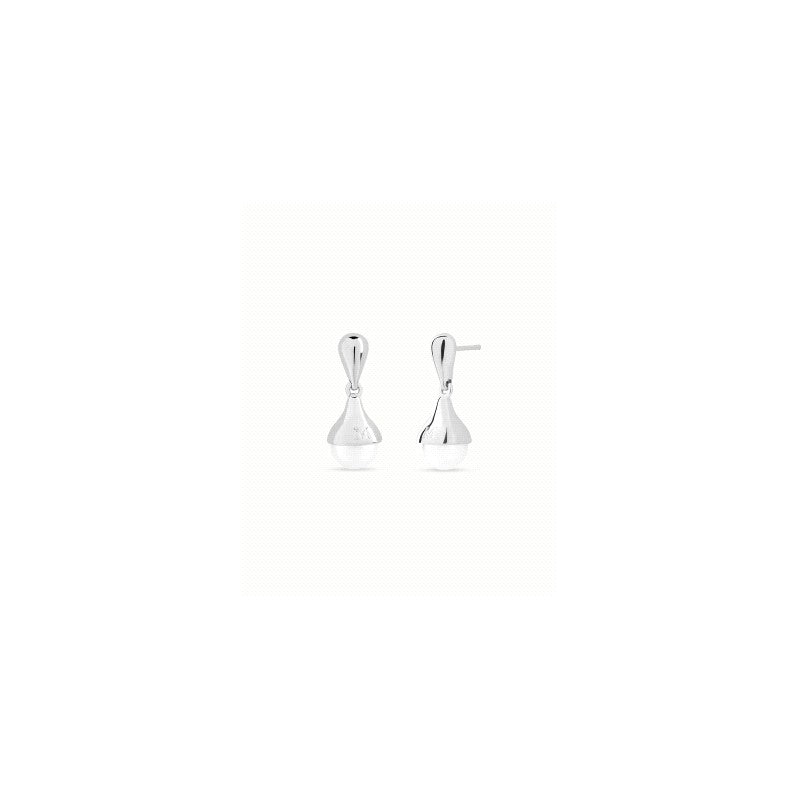 Pendientes de perla elegantes en plata