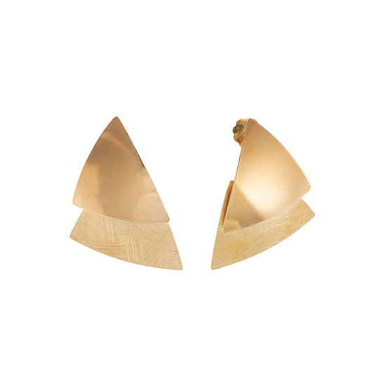 Pendientes chapados en dorado elegantes