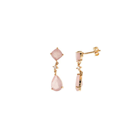 Pendientes chapados en dorado elegantes