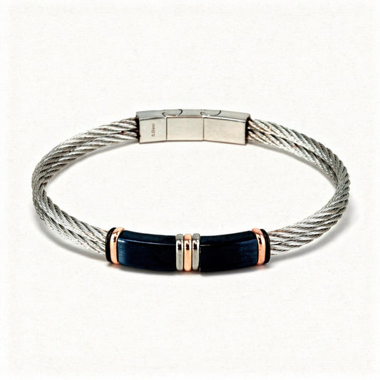 Pulsera "Aldgate" Black Gold | Olliver Abbott