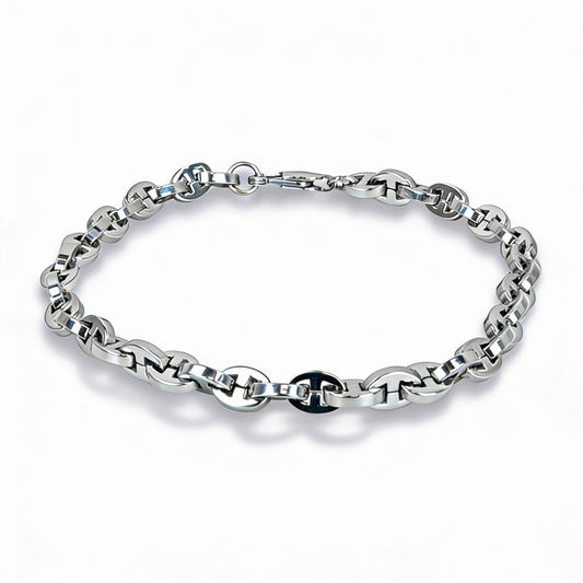 Pulsera "Northwood" de acero con eslabones de calabrote | Olliver Abbott