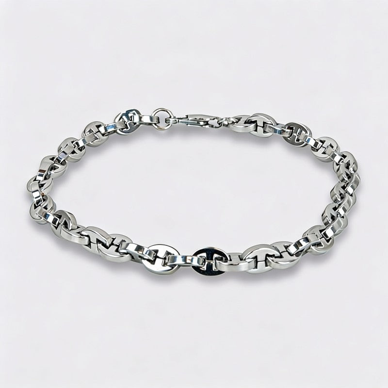 Pulsera "Northwood" de acero con eslabones de calabrote | Olliver Abbott