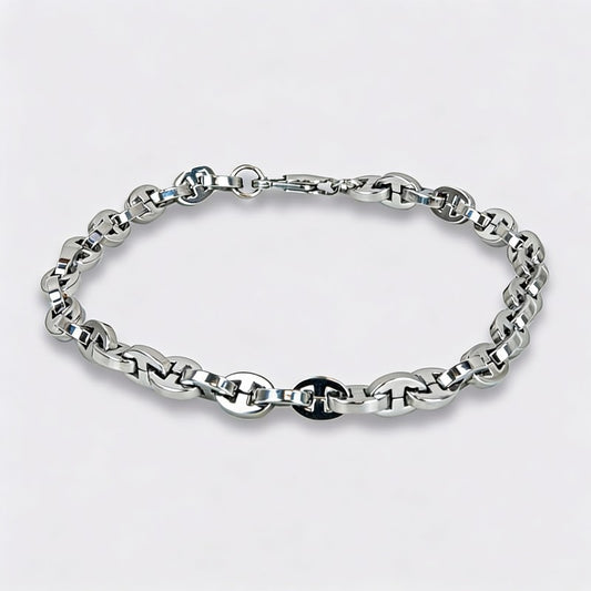 Pulsera "Northwood" de acero con eslabones de calabrote | Olliver Abbott