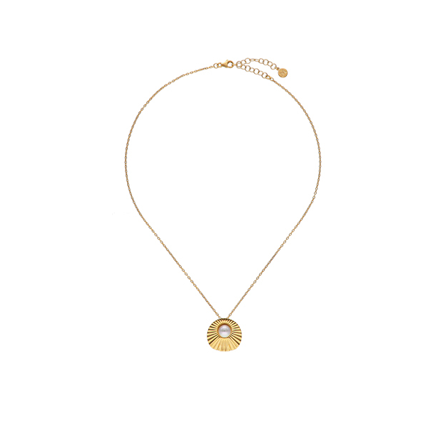 Collar de perla elegante en plata