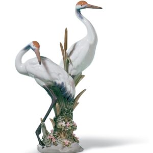 Escultura Pareja de grullas airosas – Santacreu Store