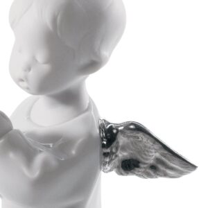 Figura Ángel orando. Lustre plata – Santacreu Store