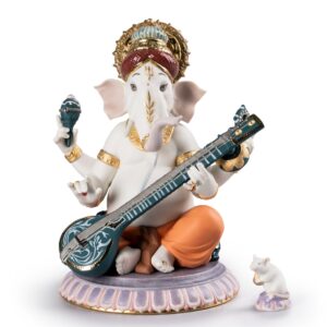 Figura Ganesha con veena. Serie limitada – Santacreu Store