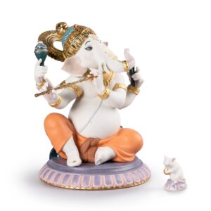 Figura Ganesha con bansuri. Serie limitada – Santacreu Store