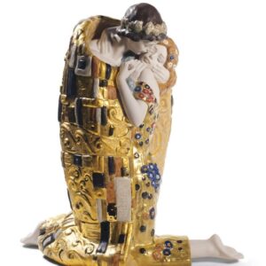 Escultura El Beso. Lustre oro – Santacreu Store