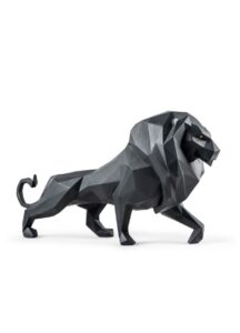 Escultura León. Negro mate – Santacreu Store