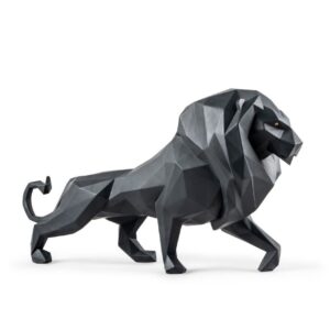 Escultura León. Negro mate – Santacreu Store