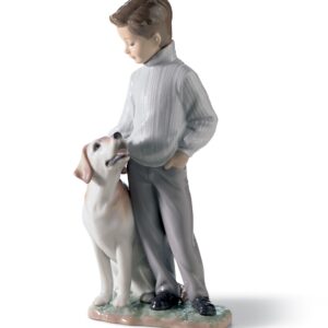 Figura niño con perro Mi amigo más fiel – Santacreu Store