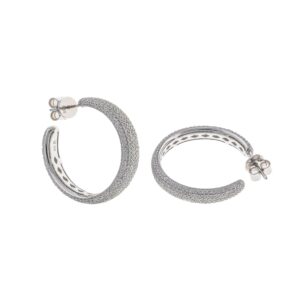Pendientes de plata con circonitas elegantes – Santacreu Store
