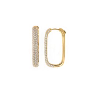 Pendientes de plata con circonitas elegantes – Santacreu Store