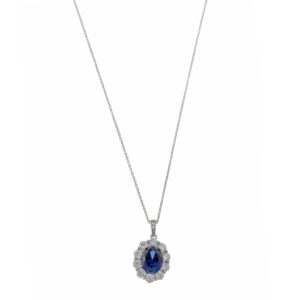 Collar de plata con circonitas elegante – Santacreu Store