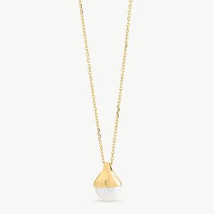 Collar de perla elegante en plata – Santacreu Store