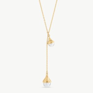 Collar de perla elegante en plata – Santacreu Store