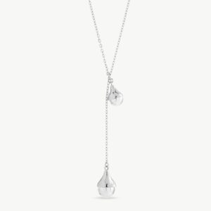 Collar de perla elegante en plata – Santacreu Store