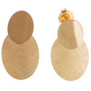 Pendientes chapados en dorado elegantes – Santacreu Store