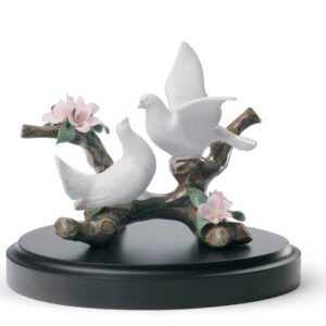 Figura Palomas en cerezo – Santacreu Store
