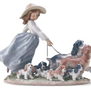 Figura niña con perros La gran familia – Santacreu Store