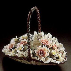 CESTA LLANA CON FLORES – Santacreu Store