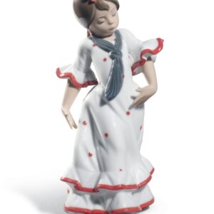 Figura Bailaorita con los brazos abajo. Rojo – Santacreu Store