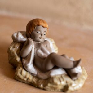 Figura Niño Jesús en Belén. Gres – Santacreu Store
