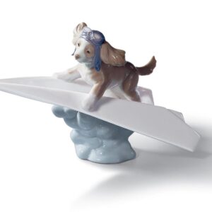 Figura perro Avión de papel – Santacreu Store