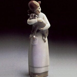 NIÑA CON CORDERO Brillo – Santacreu Store