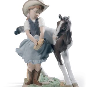 Figura niña Vaquerita con potro – Santacreu Store